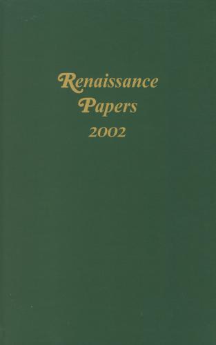 Renaissance Papers 2002 - Renaissance Papers (Hardback)