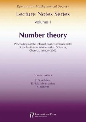 Number Theory: Proceedings of the International Conference Held at the Institute of Mathematical Sciences (Paperback)