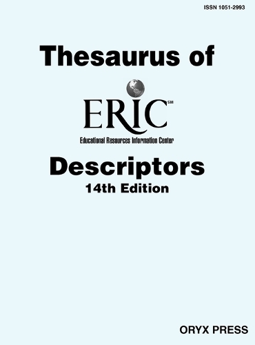 Thesaurus of ERIC Descriptors, 14th Edition (Hardback)