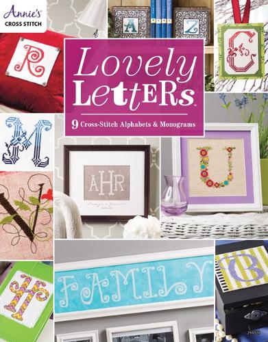 Lovely Letters: 9 Cross-Stitch Alphabets & Monograms (Paperback)