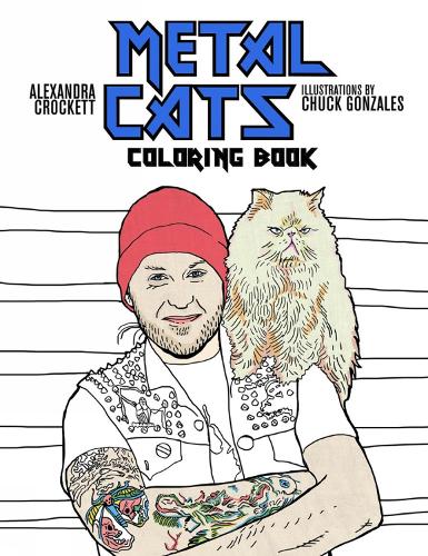 Metal Cats Coloring Book (Paperback)