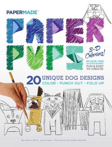Paper Pups Coloring Book: Paper Pups 3-D Coloring! (Paperback)