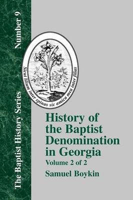 History Of The Baptist Denomination In Georgia - Vol. 2 (Paperback)