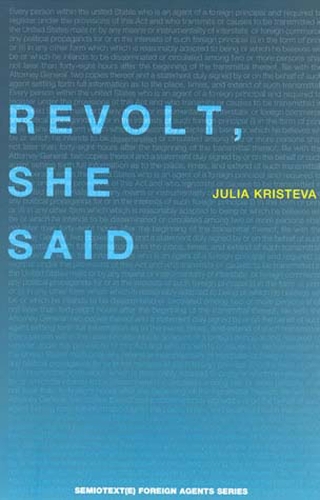 Revolt, She Said - Semiotext(e) / Foreign Agents (Paperback)