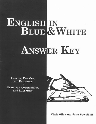 English in Blue & White: Answer Key (Paperback)