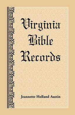 Virginia Bible Records (Paperback)