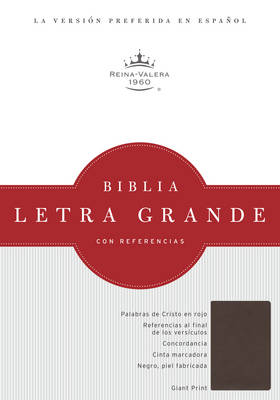 RVR 1960 Biblia Letra Gigante, negro/gris simil piel (Leather / fine binding)
