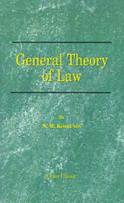 General Theory of Law (Paperback)