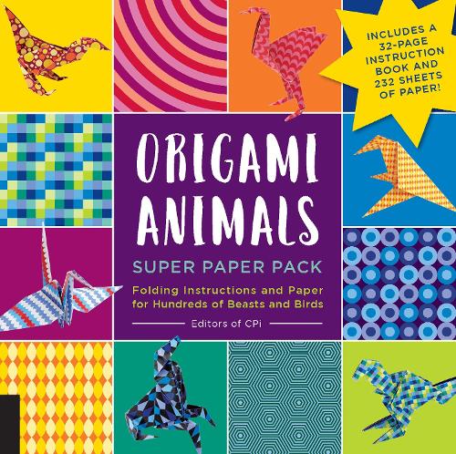 Origami Animals Super Paper Pack: Folding Instructions and Paper for Hundreds of Beasts and Birds--Includes a 32-page instruction book and 232 sheets of paper! - Origami Super Paper Pack (Paperback)