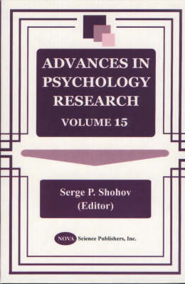 Advances in Psychology Research: Volume 15 (Hardback)