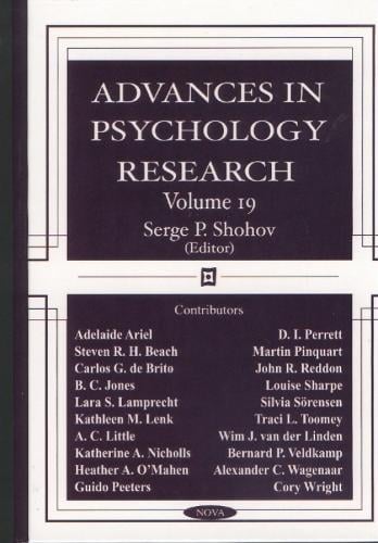 Advances in Psychology Research: Volume 19 (Hardback)