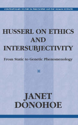 Husserl On Ethics And Intersubjectivity (Hardback)