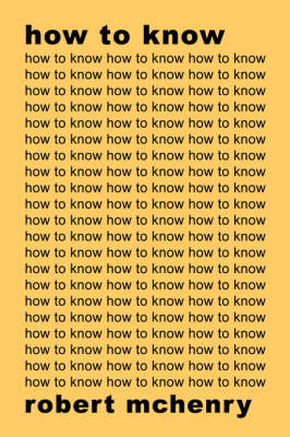 How to Know (Paperback)