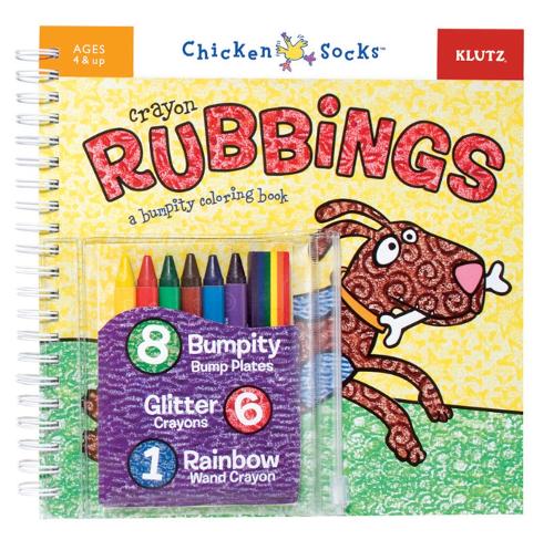 Crayon Rubbings: A bumpity colouring book - Klutz Chicken Socks