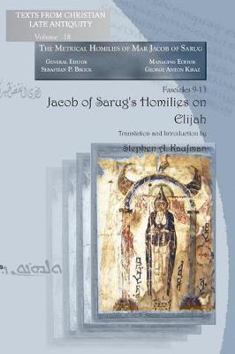 Jacob of Sarug's Homilies on Elijah (Paperback)