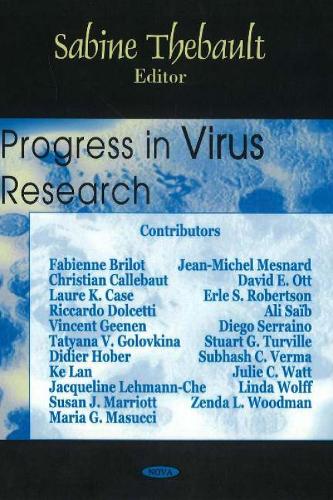Progress in Virus Research (Hardback)