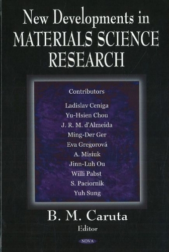 New Developments in Materials Science Research (Hardback)