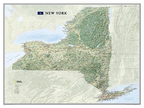 New York, Tubed: Wall Maps U.S. (Sheet map, rolled)