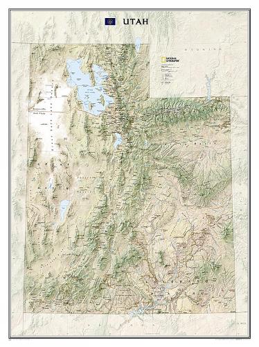 Utah, Laminated: Wall Maps U.S. (Sheet map)