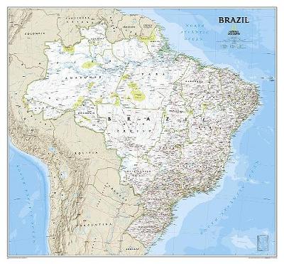 Brazil Classic, Laminated: Wall Maps Countries & Regions (Sheet map)