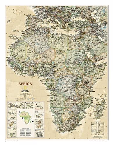 Africa Executive Flat: Wall Maps Continents (Sheet map)