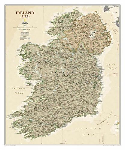 Ireland Executive, Laminated: Wall Maps Countries & Regions (Sheet map)