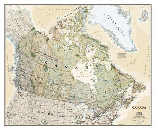 Canada Executive, Tubed: Wall Maps Countries & Regions (Sheet map, rolled)