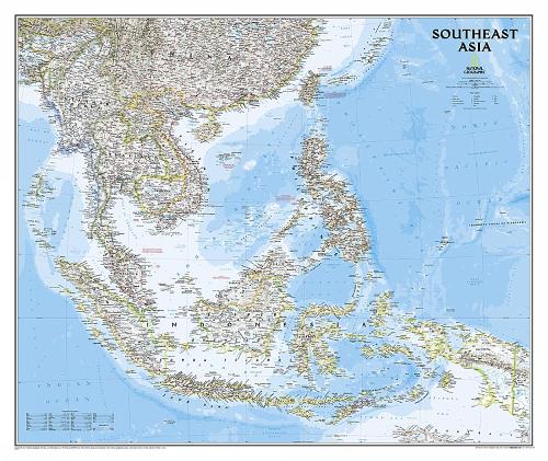 Southeast Asia Classic, tubed: Wall Maps Countries & Regions (Sheet map, rolled)