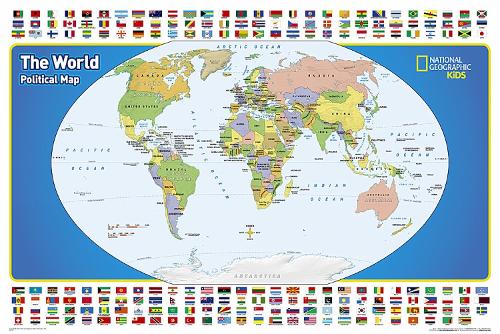 World For Kids, The, Poster Sized, Boxed by National Geographic Maps ...