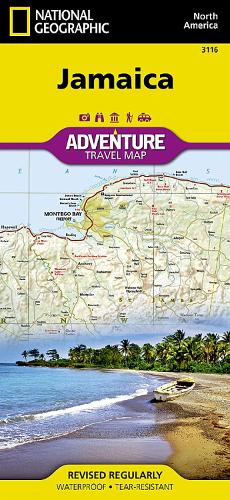 Jamaica: Travel Maps International Adventure Map (Sheet map, folded)