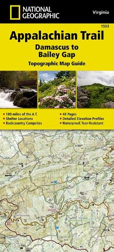 Appalachian Trail, Damascus To Bailey Gap, Virginia: Trails Illustrated (Sheet map, folded)