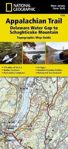Appalachian Trail, Delaware Water Gap To Schaghticoke Mountain, New Jersey, New York: Trails Illustrated (Sheet map, folded)