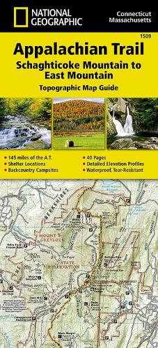 Appalachian Trail, Schaghticoke Mountain To East Mountain, Connecticut, Massachusetts: Trails Illustrated (Sheet map, folded)