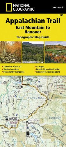 Appalachian Trail, East Mountain To Hanover, Vermont: Trails Illustrated (Sheet map, folded)