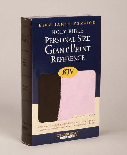 Personal Size Giant Print Reference Bible-KJV (Leather / fine binding)