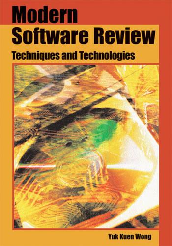 Modern Software Review: Techniques and Technologies (Hardback)
