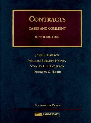 Contracts: Cases and Comment - University Casebooks (Hardback)