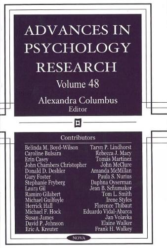 Advances in Psychology Research: Volume 48 (Hardback)