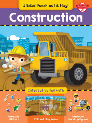 Construction: Interactive Fun with Fold-out Play Scene, Reusable Stickers, and Punch-out, Stand-Up Figures! (Paperback)
