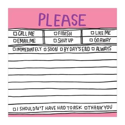 Knock Knock Please Hand Lettered Sticky Note - Hand Lettered (Stickers)