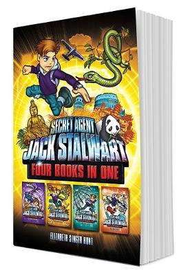 Secret Agent Jack Stalwart (Books 5-8): The Secret of the Sacred Temple, The Pursuit of the Ivory Poachers, The Puzzle of the Missing Panda, Peril at the Grand Prix (Hardback)