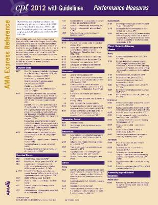 CPT Express Reference Coding Cards 2012: Performance Management ...