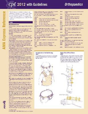 CPT Express Reference Coding Cards 2012: Orthopedics