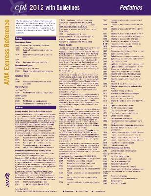 CPT Express Reference Coding Cards 2012: Pediatrics
