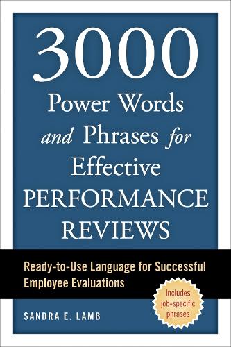 3000 Power Words & Phrases For Effective Performance Reviews (Paperback)