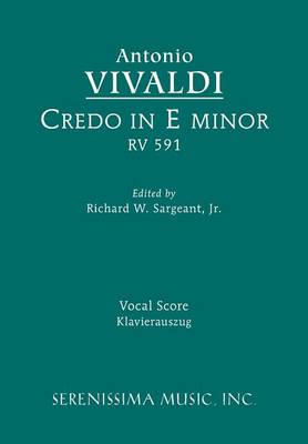 Credo in E Minor, RV 591: Vocal Score (Paperback)