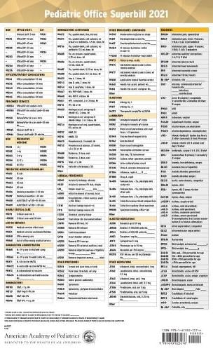 Pediatric Office Superbill 2021 by American Academy of Pediatrics ...