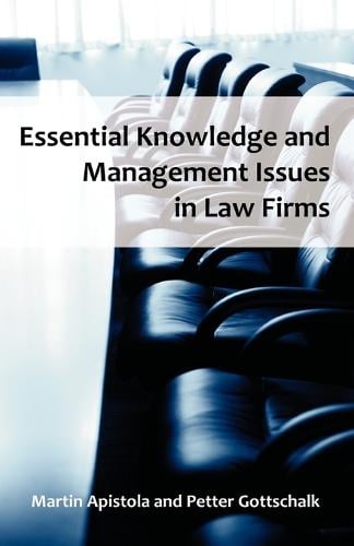 Essential Knowledge and Management Issues in Law Firms (Paperback)