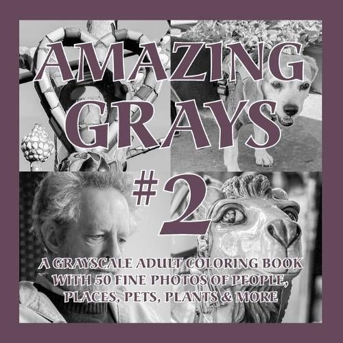 Amazing Grays #2: A Grayscale Adult Coloring Book with 50 Fine Photos of People, Places, Pets, Plants & More - Amazing Grayscale 2 (Paperback)