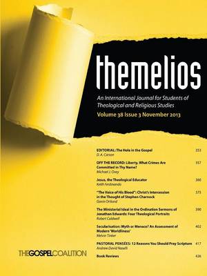 Themelios, Volume 38, Issue 3 (Paperback)